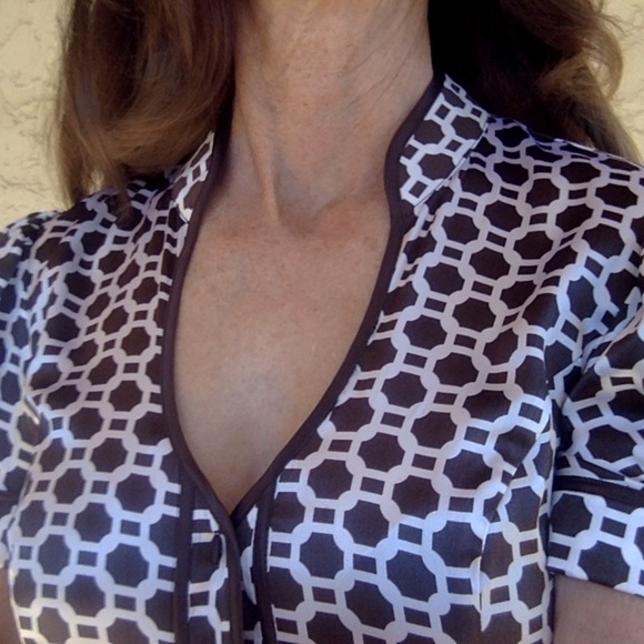 - Arden B. short-sleeved silk blouse - Picture 6 of 7